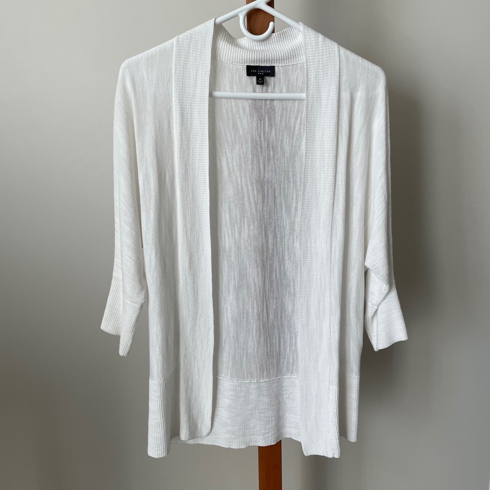 White cardigan